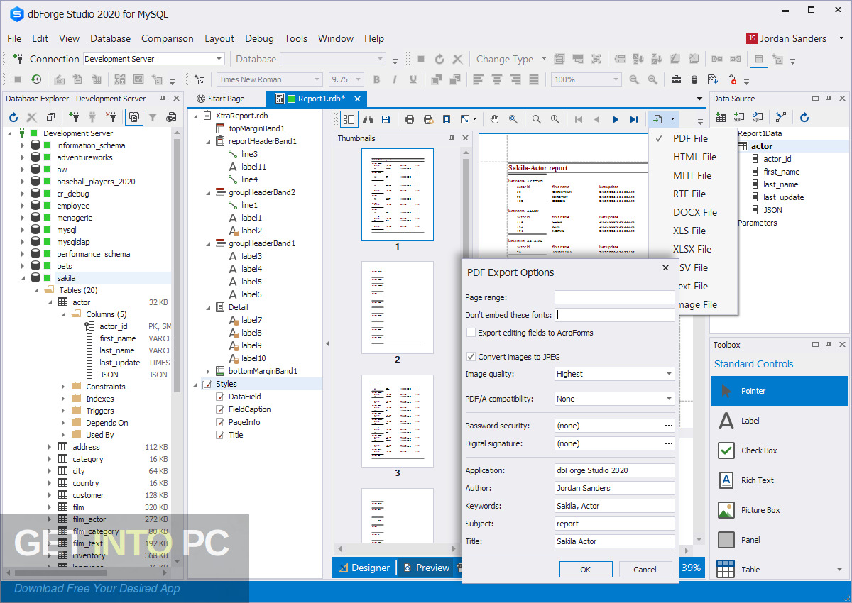 Devart dbForge Studio 2021 Free Download