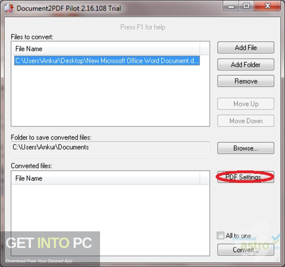 Document2PDF Pilot Free Download