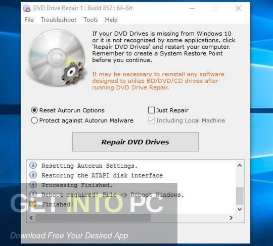 DVD Drive Repair 2021 Free Download