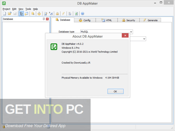 e.World Tech DB AppMaker 2021 Free Download
