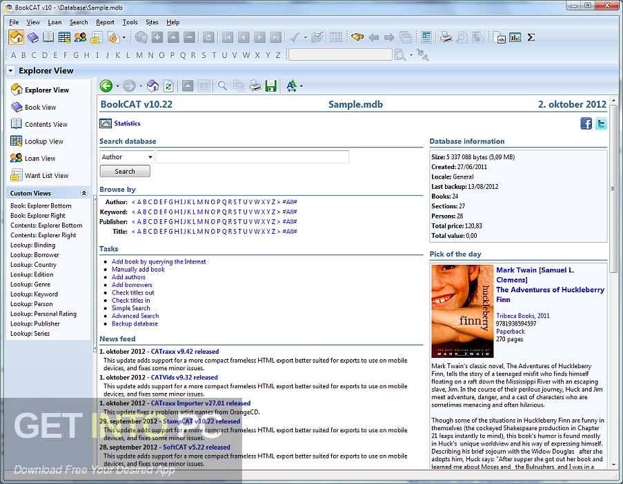 FNProgramvare BookCAT 2021 Free Download