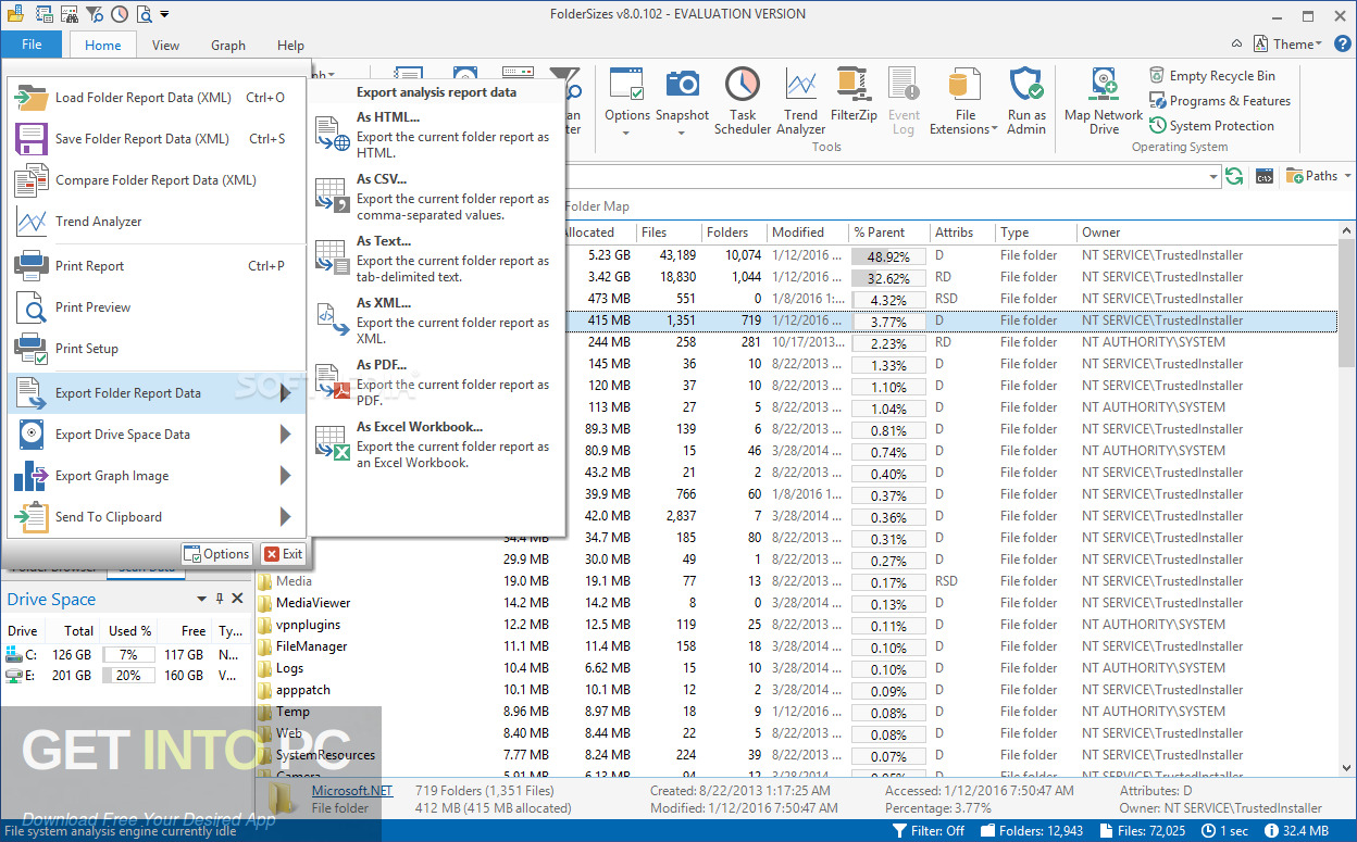 Metric Foldersizes Enterprise 2021 Free Download