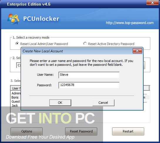 PCunlocker Enterpise Edition 2021 Free Download