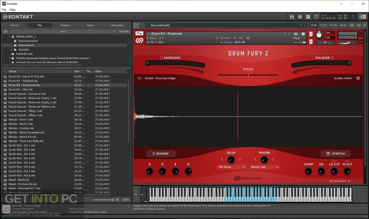 Sample Logic – DRUM FURY 2 (KONTAKT) Free Download
