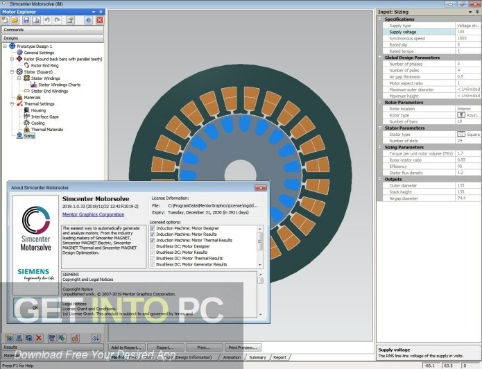 Siemens Simcenter MotorSolve 2021 Free Download
