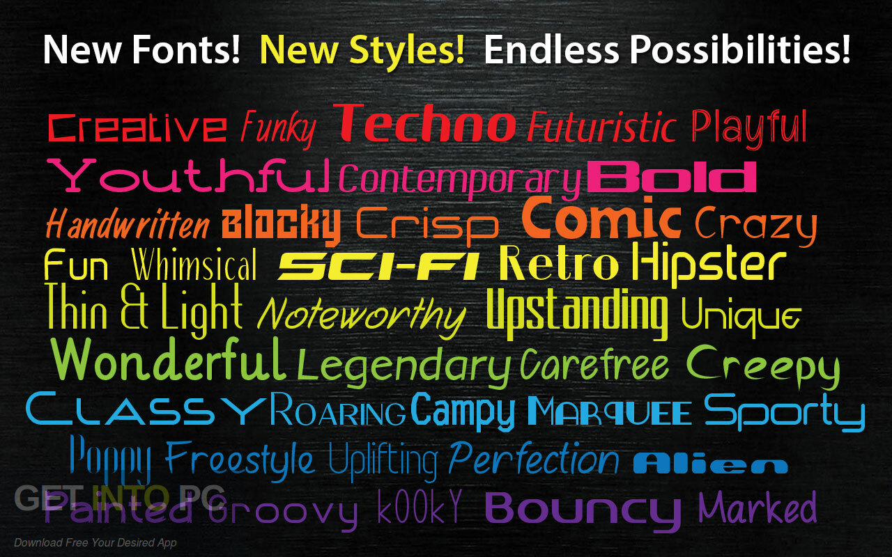 Summitsoft FontPack Pro Master Collection 2021 Free Download