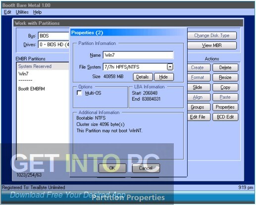 TeraByte Unlimited BootIt Bare Metal 2021 Free Download