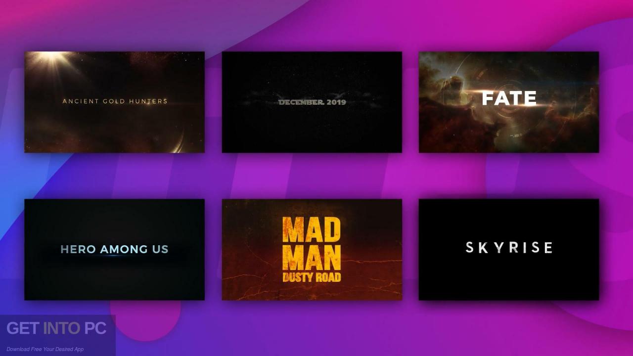 VideoHive – Trailer Mega Toolkit Premiere Pro V.2 [MOGRT, CUBE, MP4] Free Download