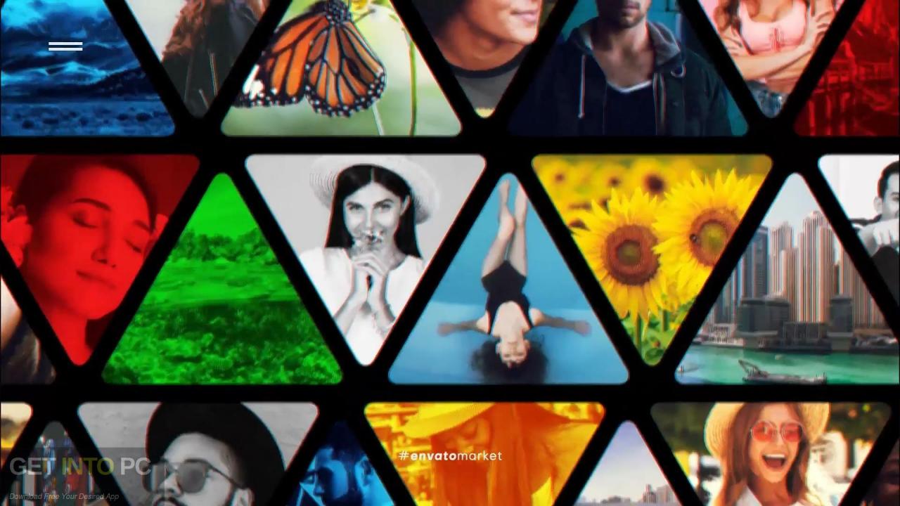 VideoHive – Triangle Photo Wall Logo Reveal AEP Free Download