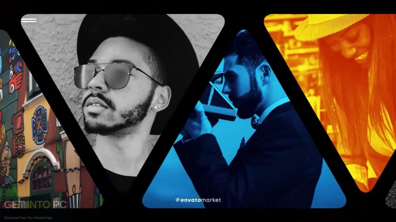 VideoHive – Triangle Photo Wall Logo Reveal AEP Free Download