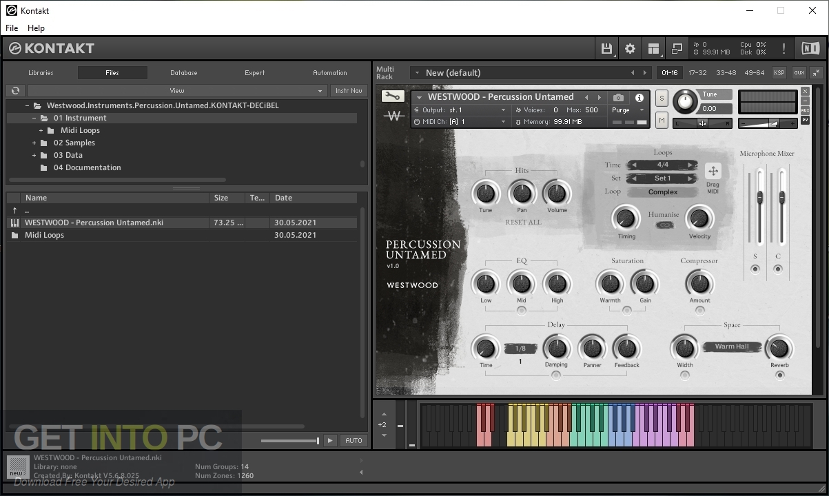 Westwood Instruments – PERCUSSION UNTAMED (KONTAKT) Free Download