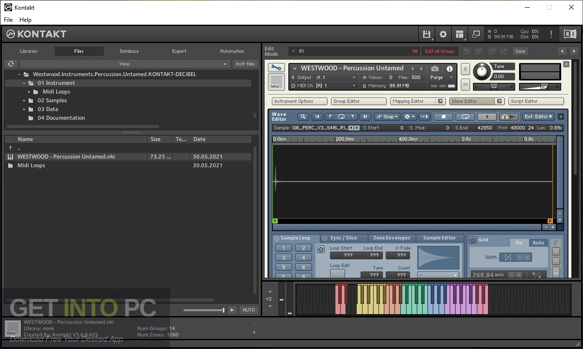 Westwood Instruments – PERCUSSION UNTAMED (KONTAKT) Free Download