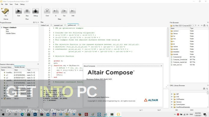 Altair Activate / Compose / Embed 2021 Free Download