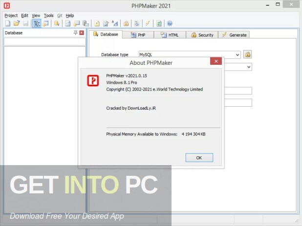e-World Tech PHPMaker 2022 Free Download