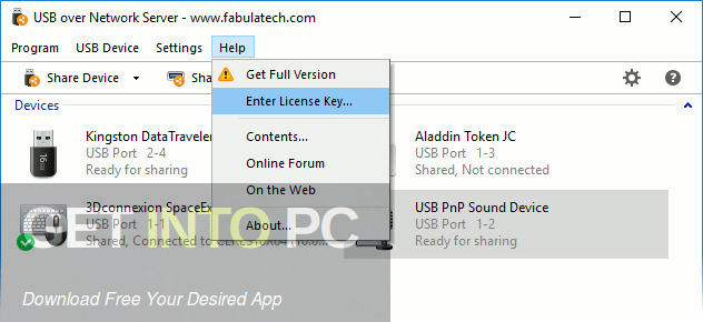 FabulaTech USB over Network 2021 Free Download