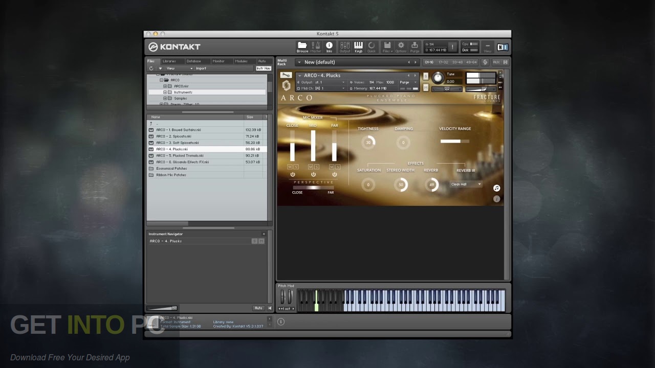Fracture Sounds – ARCO – Bowed & Plucked Piano Ensemble Download