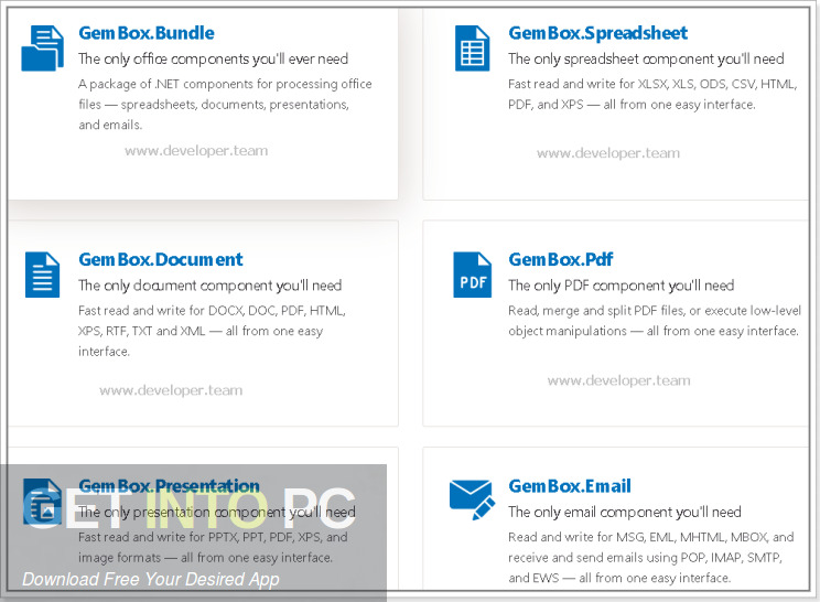 GemBox Bundle 2021 Free Download