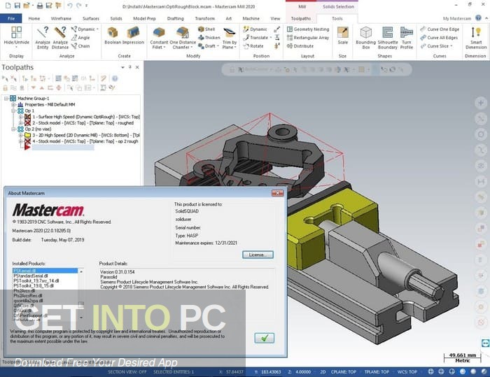 Mastercam 2022 Free Download