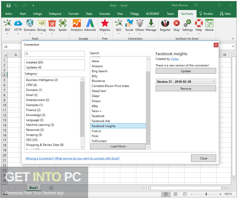SeoTools for Excel Free Download