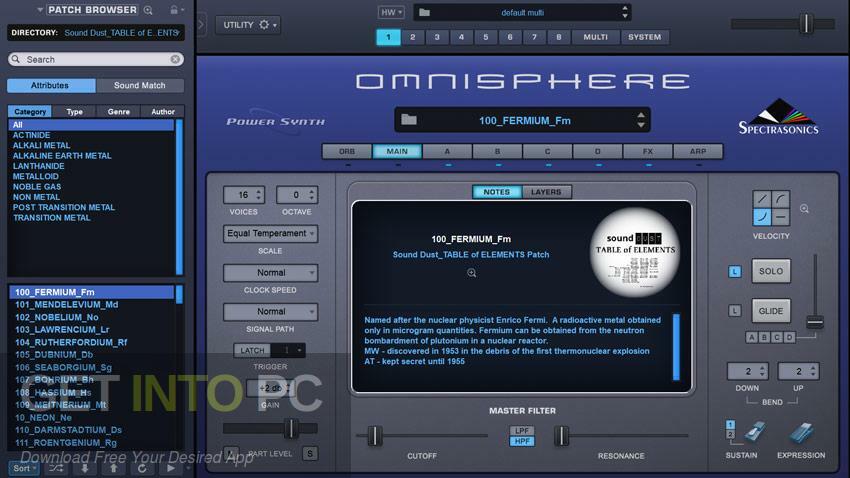 Sound Dust – Table Of Elements for Omnisphere 2 Free Download