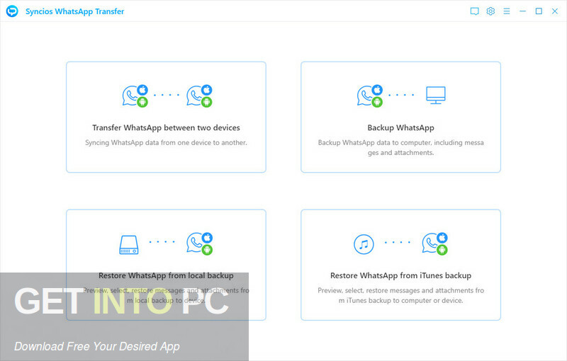 Syncios WhatsApp Transfer Free Download