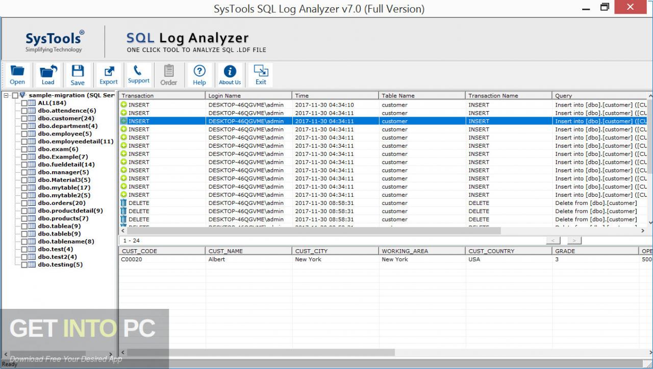 SysTools SQL Log Analyzer 2021 Free Download