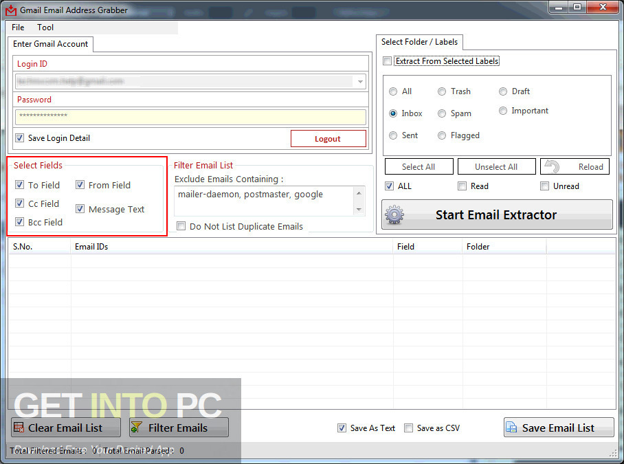 Technocom Gmail Email Address Grabber Free Download
