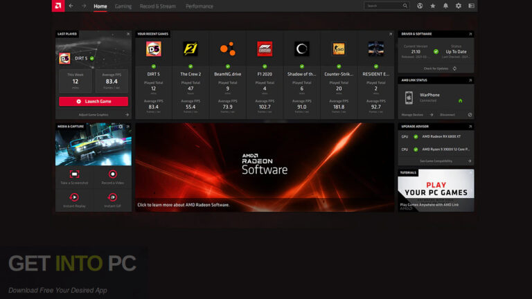 AMD Radeon Adrenalin Edition 2022 Free Download