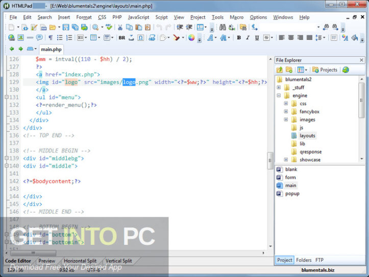Blumentals HTMLPad 2022 Free Download