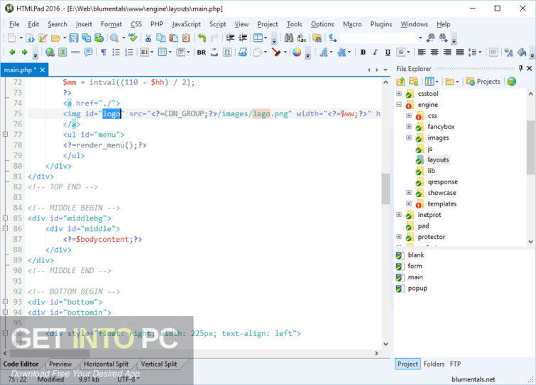 Blumentals HTMLPad 2022 Free Download