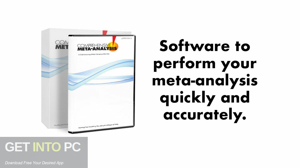 Comprehensive meta-analysis (CMA) Free Download