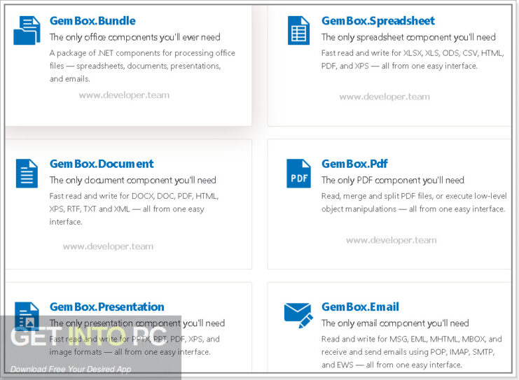 GemBox Bundle 2022 Free Download