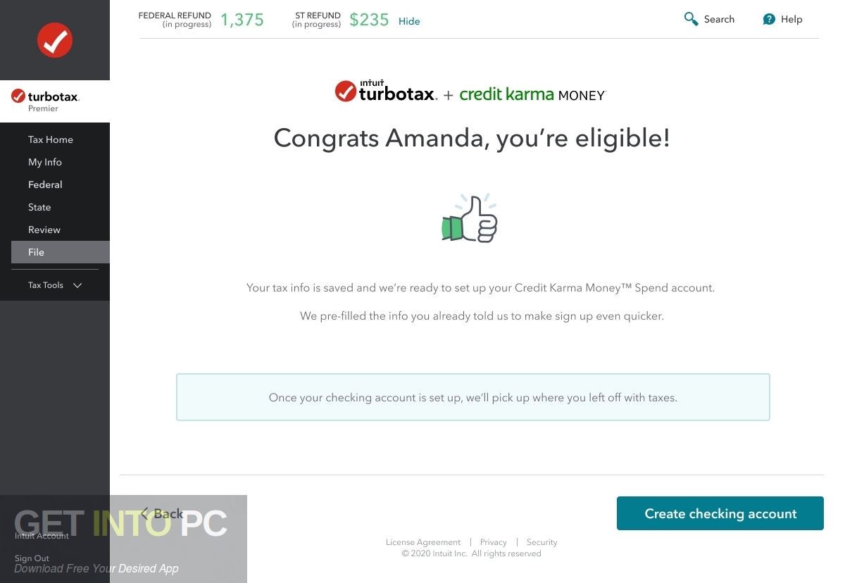 Intuit TurboTax Individual 2021 Home & Business Free Download