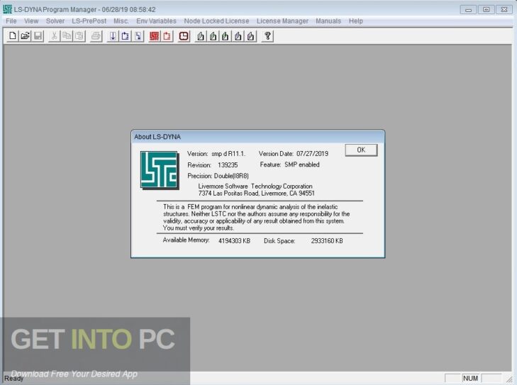 LS-DYNA SMP 2022 Free Download
