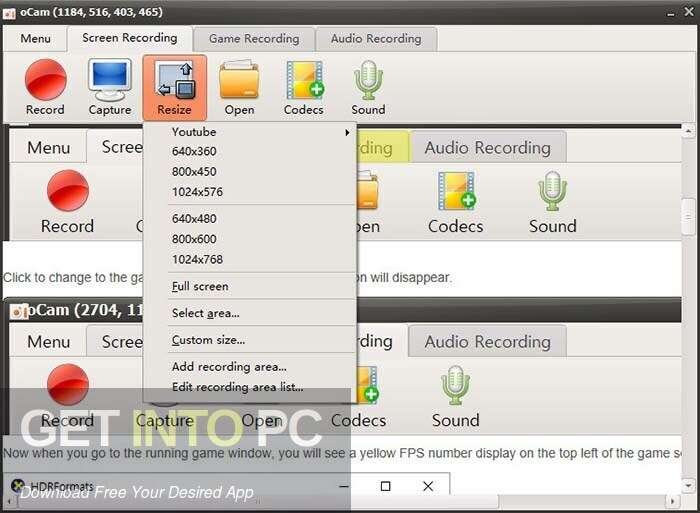 OhSoft oCam Free Download