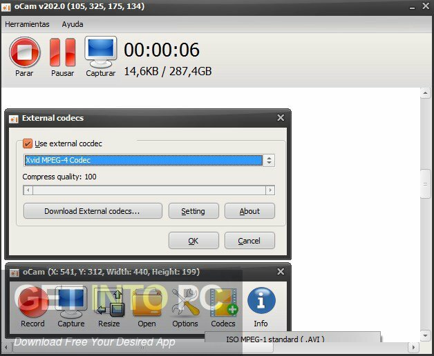 OhSoft oCam Free Download