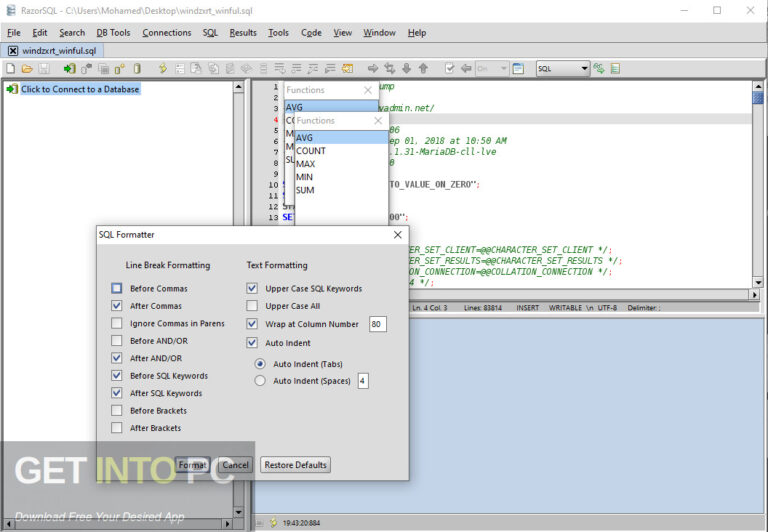 RazorSQL 2022 Free Download