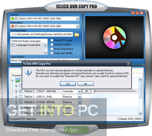1CLICK DVD Copy Pro 2022 Free Download