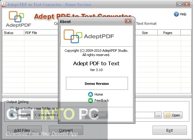 Adept PDF to Text Converter Free Download