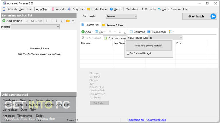 Advanced Renamer Commercial Free Download