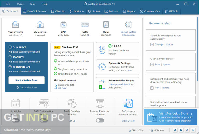 Auslogics BoostSpeed 2022 Free Download