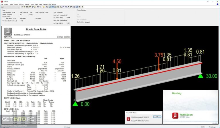 Bentley RAM SBeam CONNECT Edition 2022 Free Download