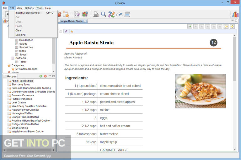 Cook’n Recipe Organizer X3 Free Download