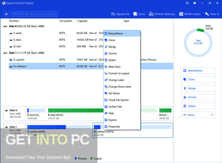 EaseUS Partition Master 2022 Free Download