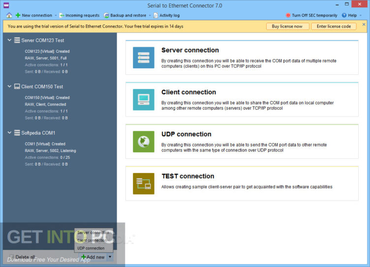 Eltima Software Serial to Ethernet Connector Free Download