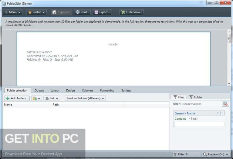 Folder2List 2022 Free Download