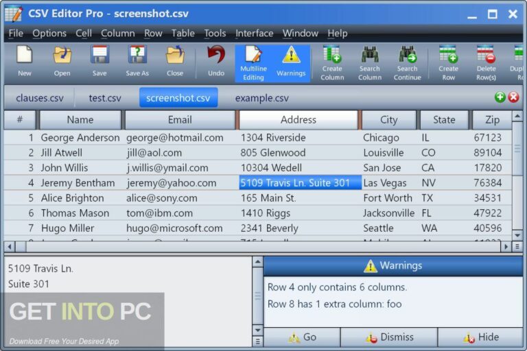 Gammadyne CSV Editor Pro Free Download
