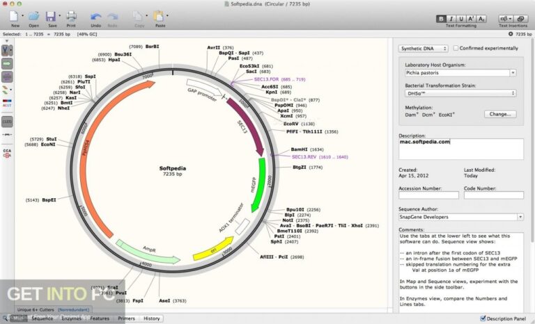 GSL Biotech SnapGene 2021 Free Download