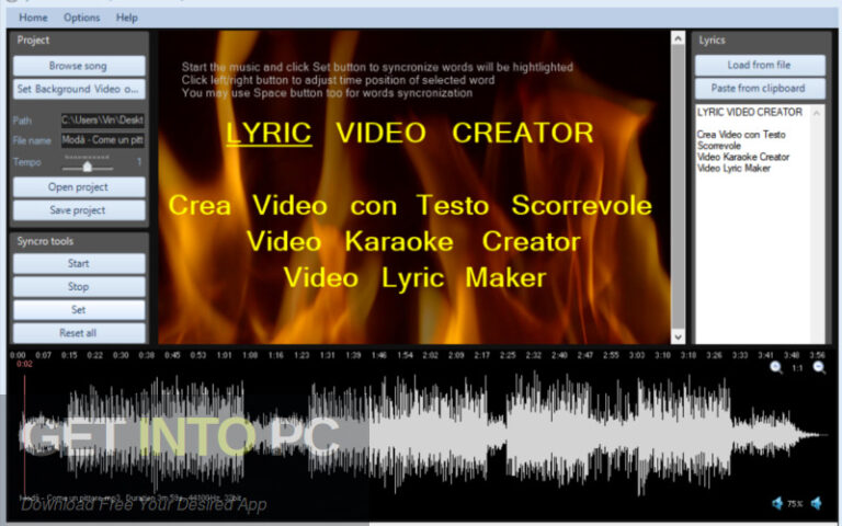 Lyric Video Creator Professional 2022 Free Download