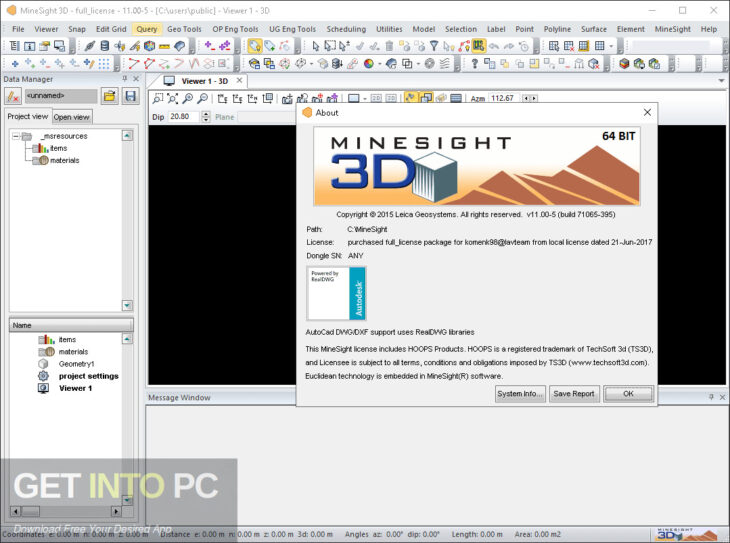 MinePlan 3D (MineSight) 2019 Free Download